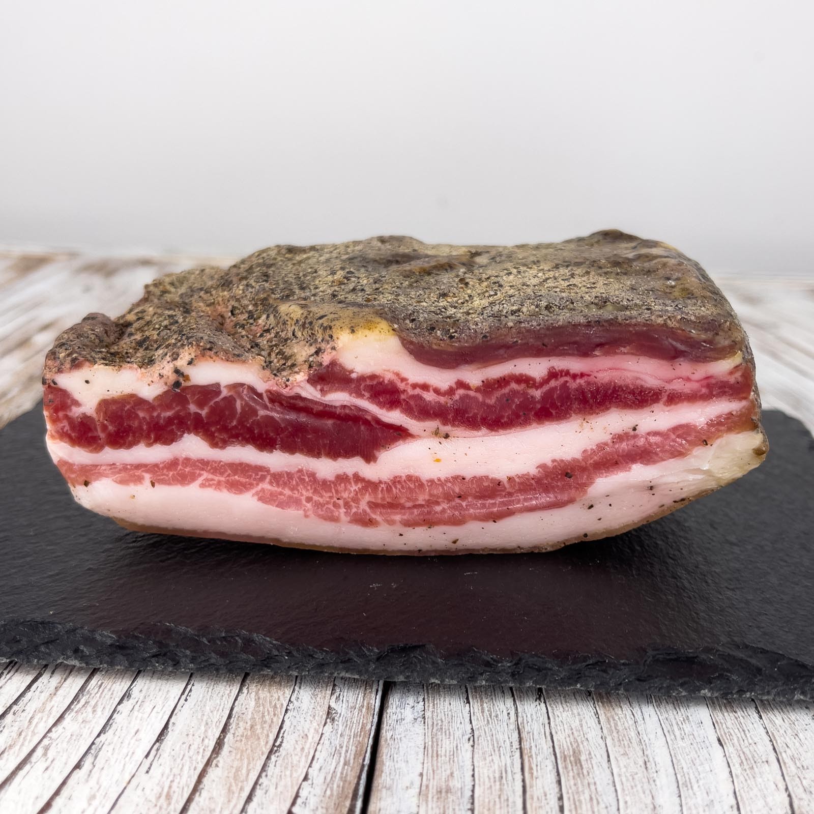 Cured Tuscan Bacon (Rigatino).