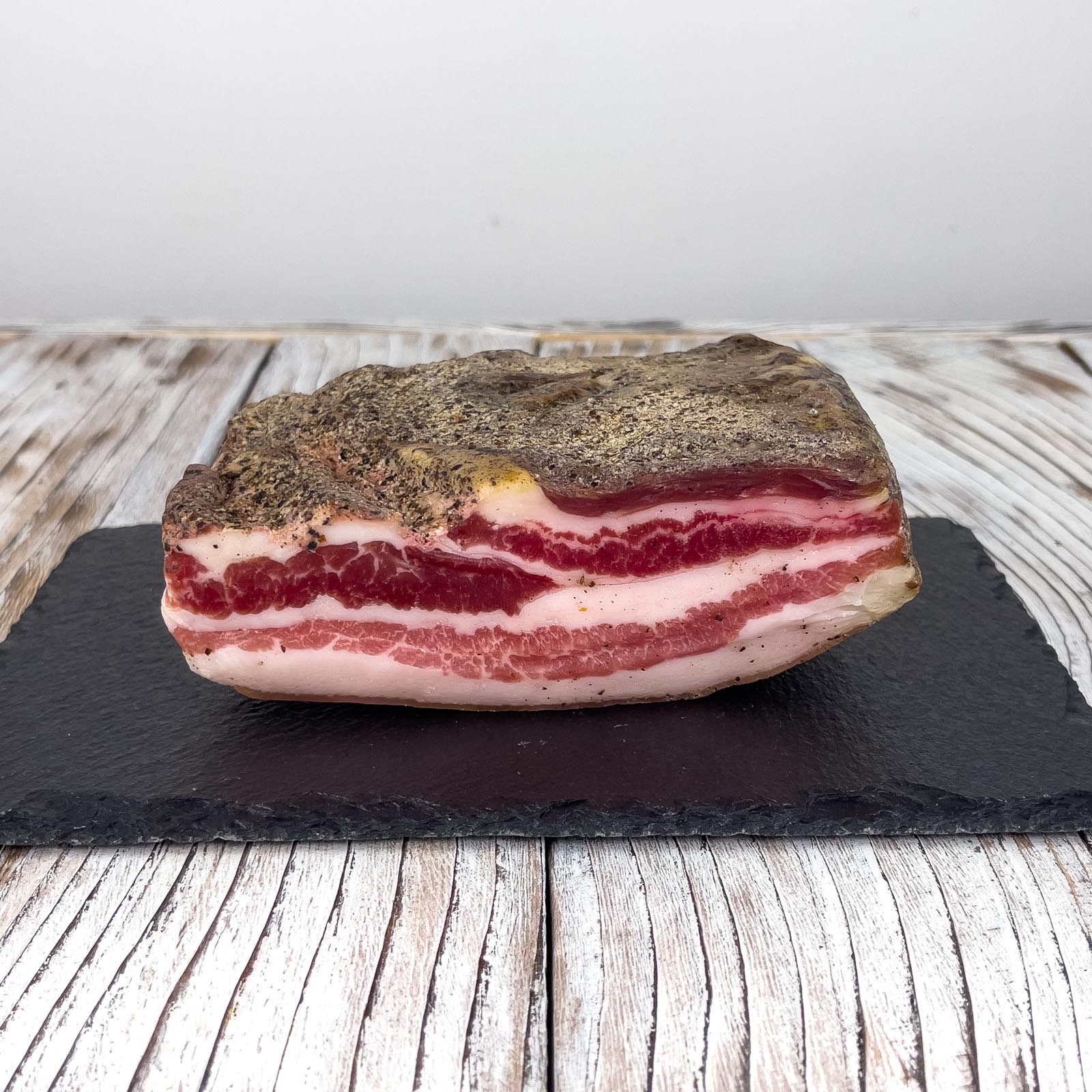 Cured Tuscan Bacon (Rigatino).
