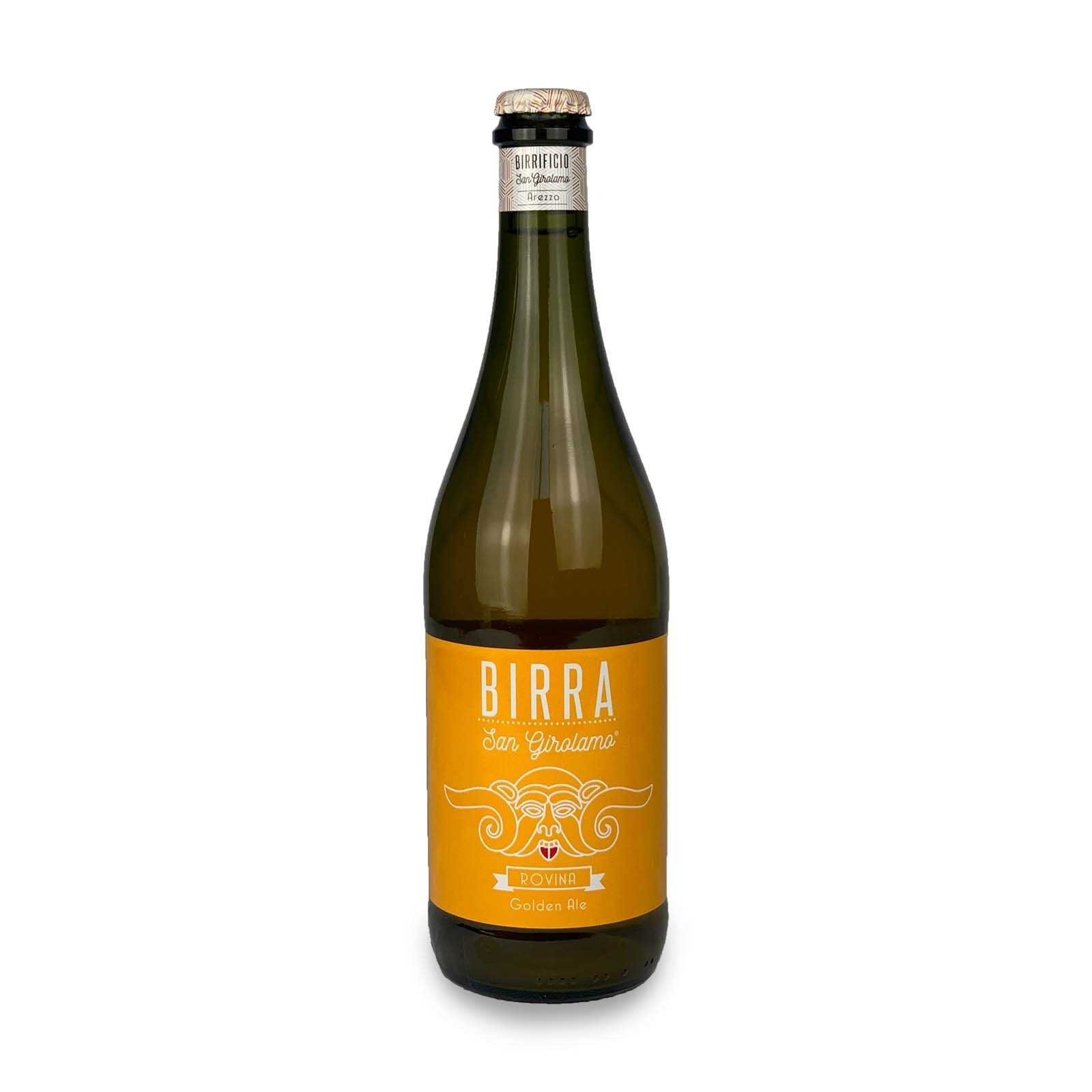 “Rovina” - Golden Ale is a craft beer produced in Tuscany.