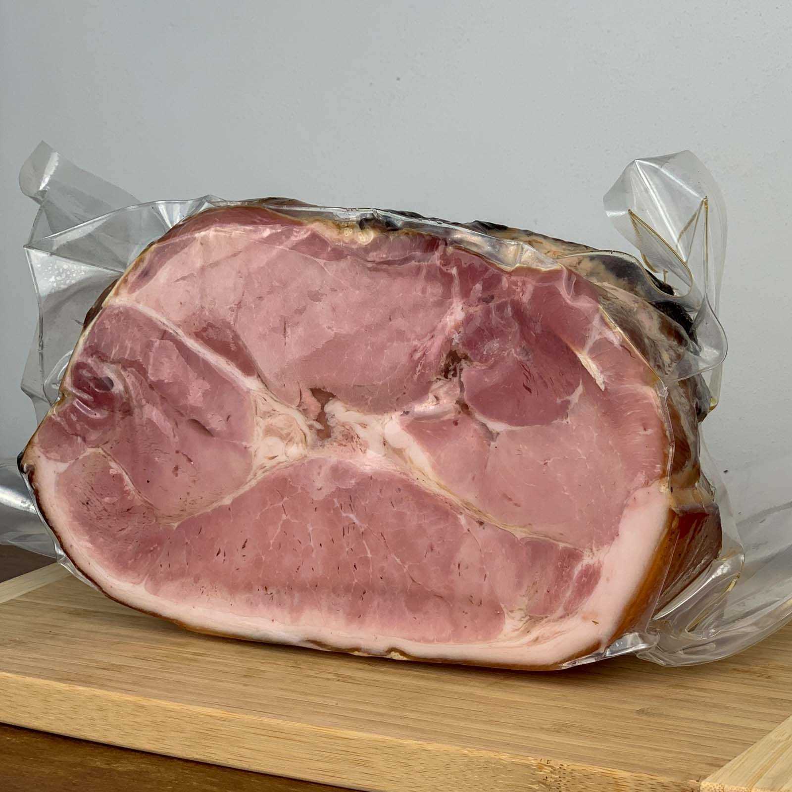Cooked Ham With Rosemary.