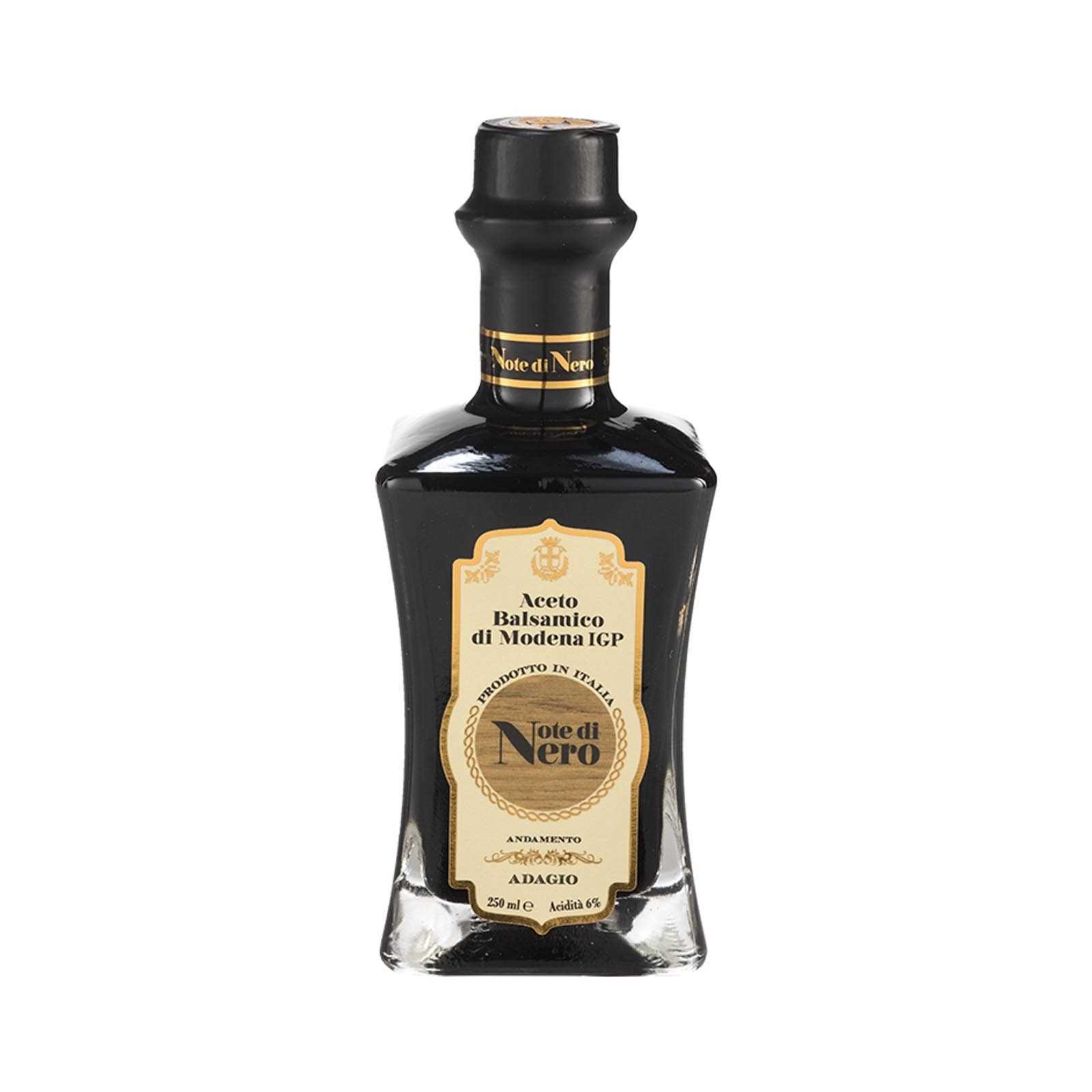 “Adagio” - PGI Balsamic Vinegar Of Modena (Acidity: 6%) - 100% Italian - “Note Di Nero”.