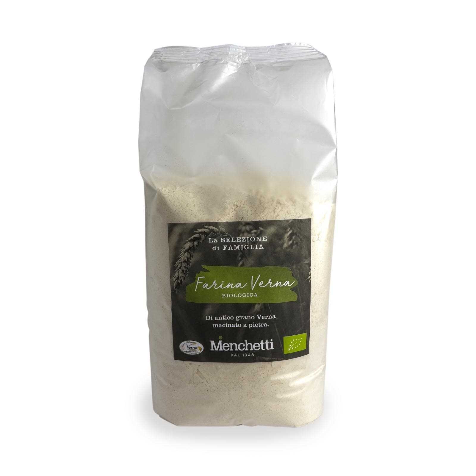 Type “2” Verna wheat flour from organic farming, stone ground.