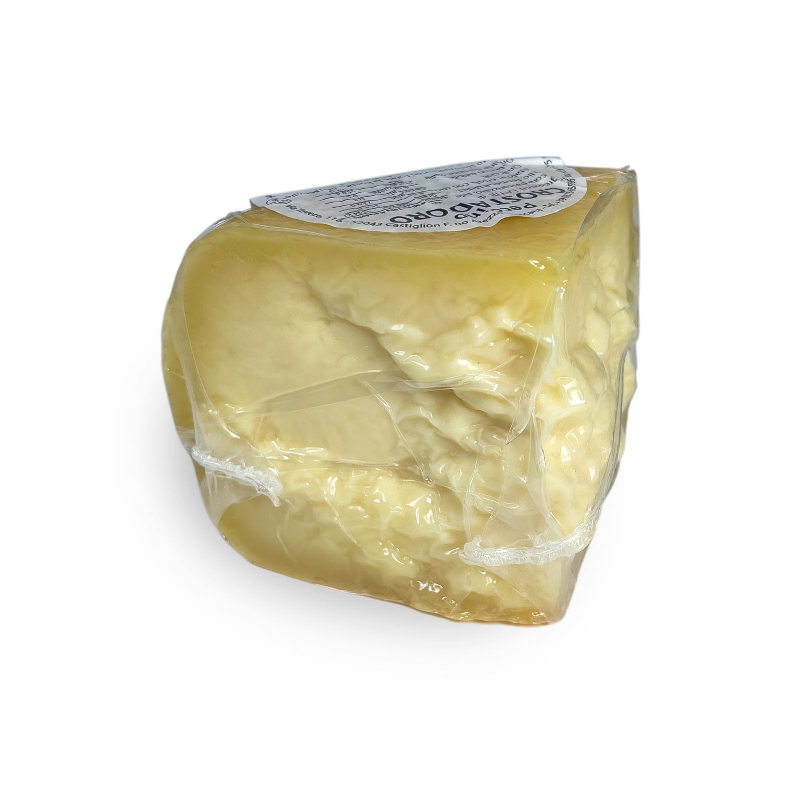 “Crosta D’Oro” Aged Pecorino is a typical product of Tuscan artisan cuisine, characterized by a thick golden crust and an intense and enveloping aroma. Aged for a minimum of 150 days up to a maximum of 10 months, it acquires a strong and slightly spicy flavor. The paste is compact and easily soluble, which makes it perfect for flavoring or accompanying first and second courses.