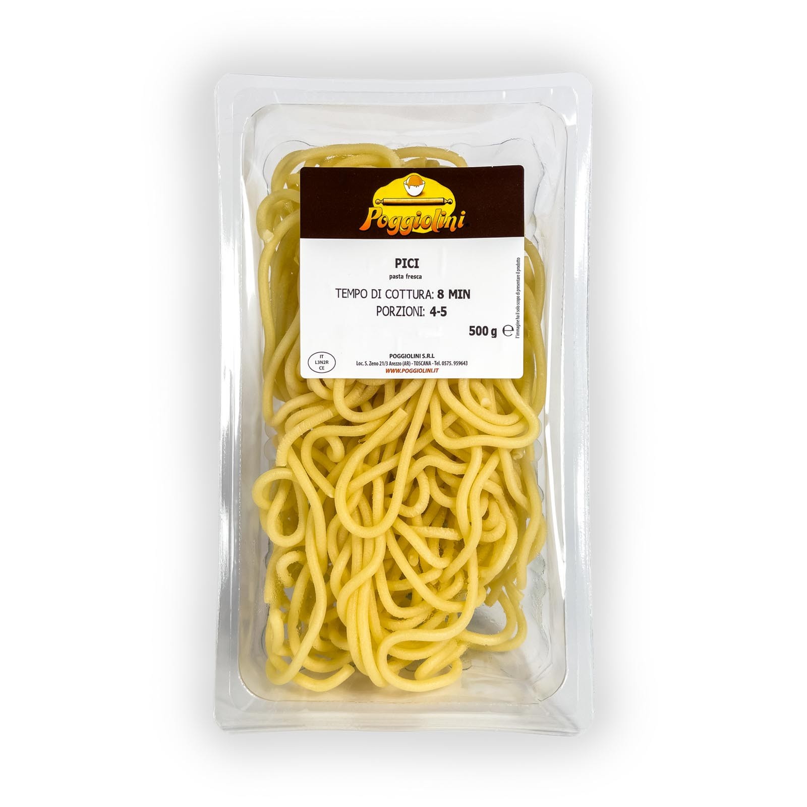 I pici sono una pasta simile agli spaghetti  della cucina tradizionale contadina  Toscana .Realizzati solo con farina di grano tenero , acqua, sale. Con il sugo all' aglione della chiana sono un piatto tipico aretino.