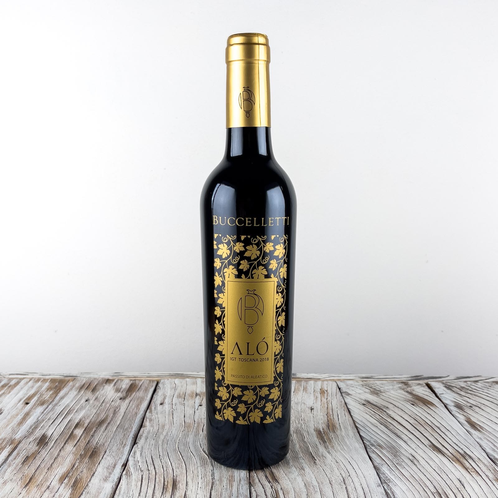 „Alò” von Buccelletti ist ein fruchtiger toskanischer Passitowein mit vollem Geschmack.