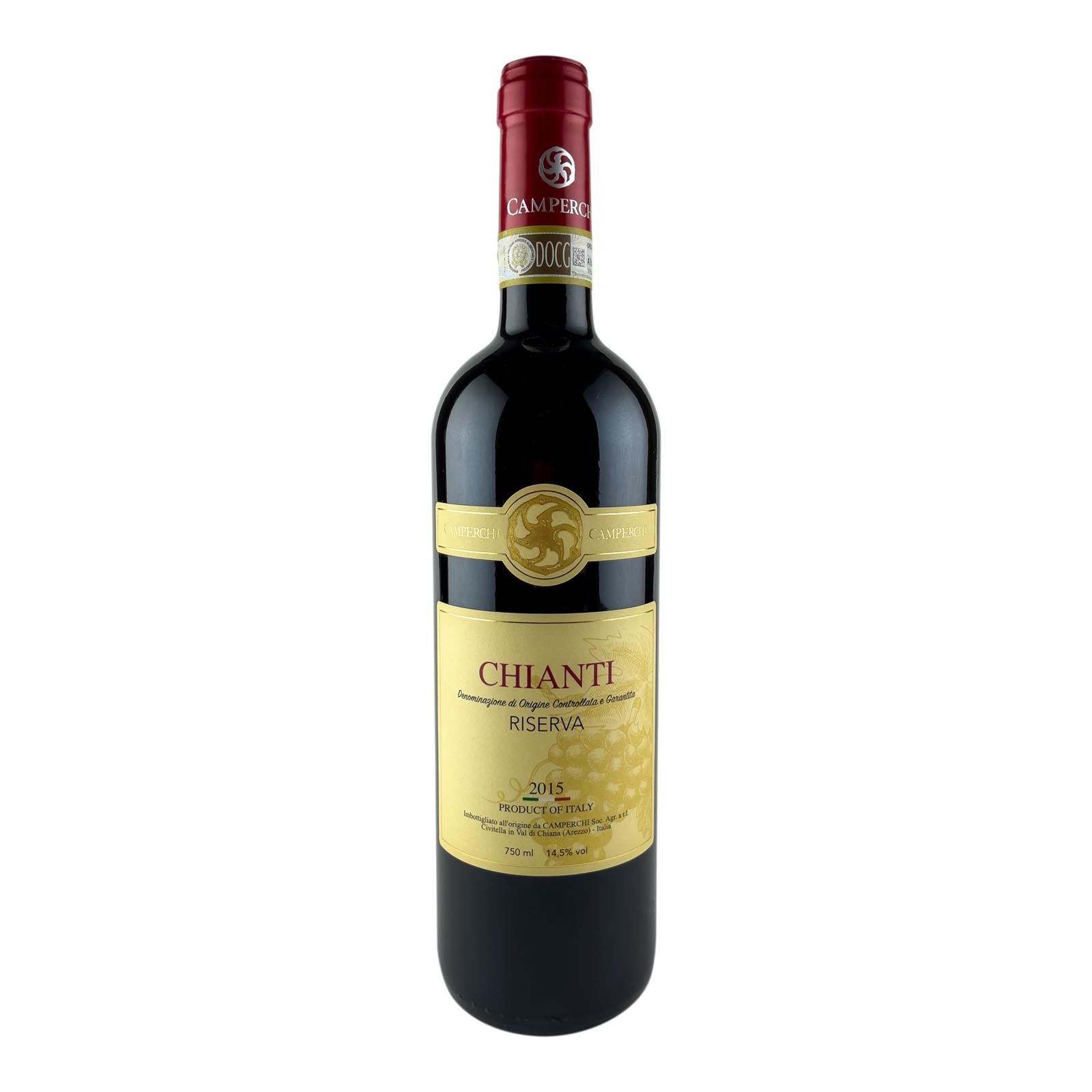 “Chianti Riserva” of the Prima Selezione line of Camperchi is a classic red wine that interprets the Tuscan tradition in perfect synthesis with innovation and modern technologies.