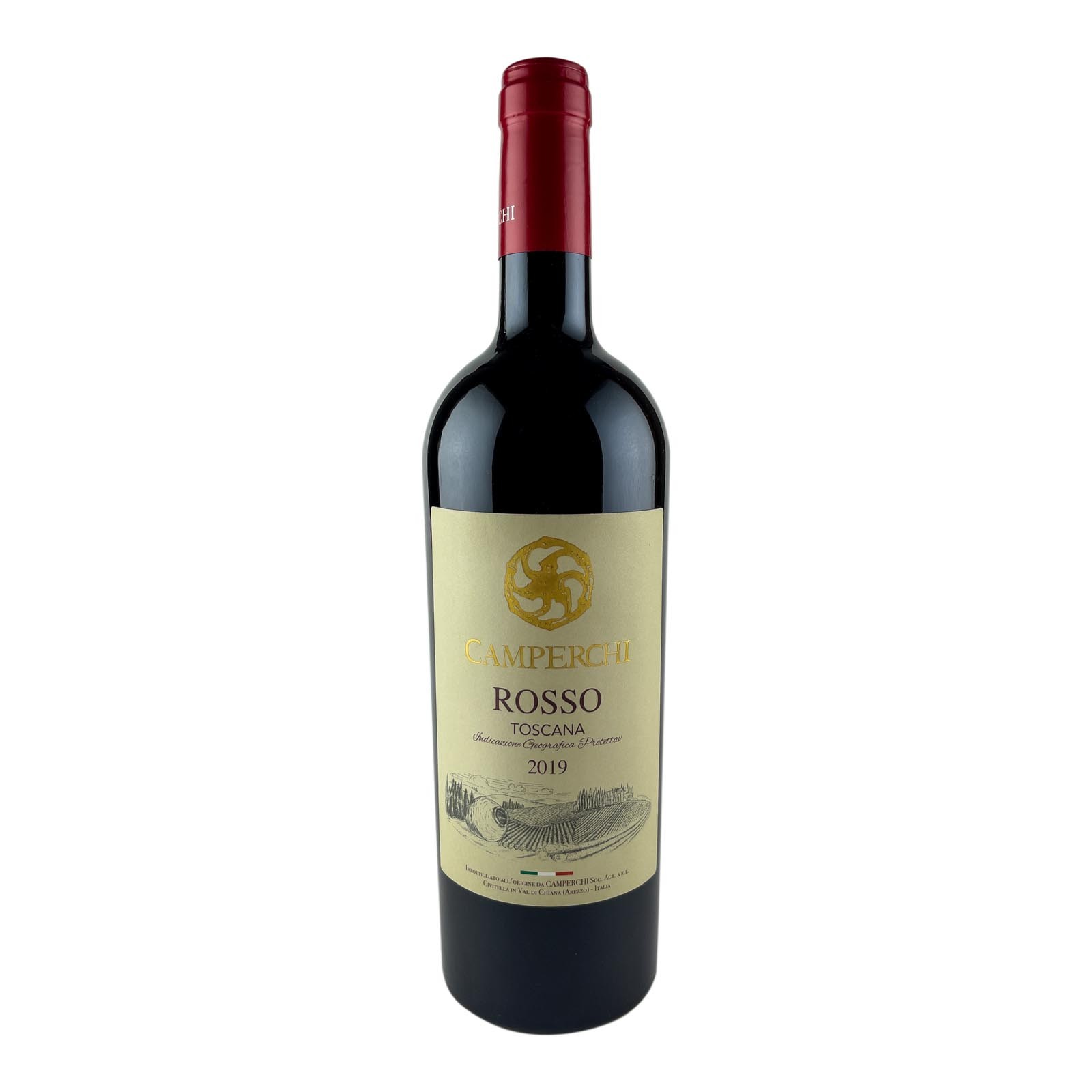 „Rosso IGP” aus der Prima Selezione-Linie von Camperchi ist ein klassischer Rotwein, der die  Tradition in perfekter Synthese mit Innovation und modernen Technologien interpretiert.