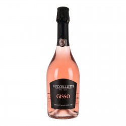 <h5>“Gisso” of Buccelletti is a sparkling wine with a pink color and fine and persistent perlage.</h5>