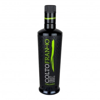 “Grand Cru Coltofranto”, 100% Italian extra virgin olive oil of the highest quality, obtained by cold pressing of green olives harvested and immediately pressed - Year of production 2021/2022.